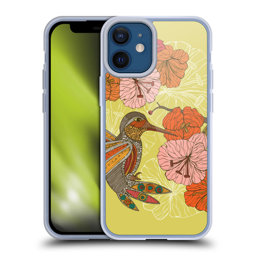 Valentina Birds Hummingbird Flower Soft Gel Case for Apple iPhone 12 Mini