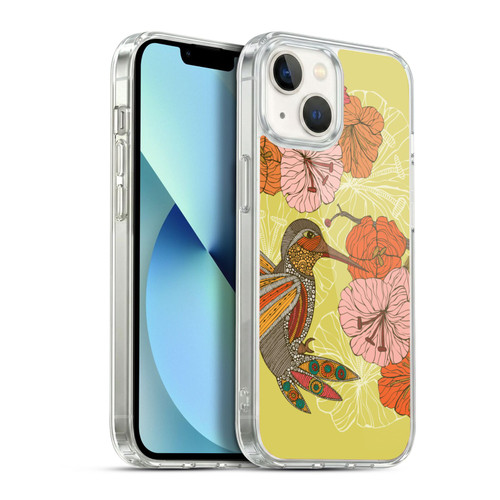 Valentina Birds Hummingbird Flower Soft Gel Case for Apple iPhone 13