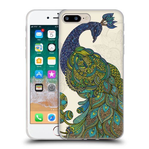 Valentina Birds Peacock Tail Soft Gel Case for Apple iPhone 7 Plus / iPhone 8 Plus