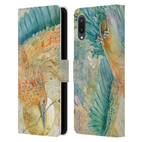 Stephanie Law Birds The Blue Above Leather Book Wallet Case Cover For Samsung Galaxy A02/M02 (2021)