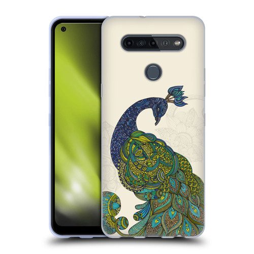 Valentina Birds Peacock Tail Soft Gel Case for LG K51S