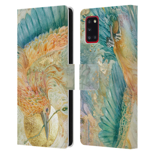 Stephanie Law Birds The Blue Above Leather Book Wallet Case Cover For Samsung Galaxy A31 (2020)