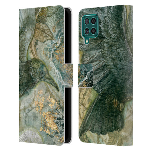 Stephanie Law Birds Detached Shadow Leather Book Wallet Case Cover For Samsung Galaxy F62 (2021)