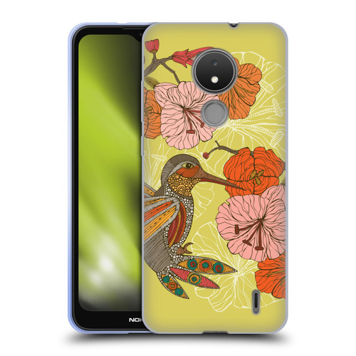 Valentina Birds Hummingbird Flower Soft Gel Case for Nokia C21