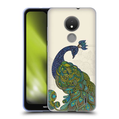 Valentina Birds Peacock Tail Soft Gel Case for Nokia C21