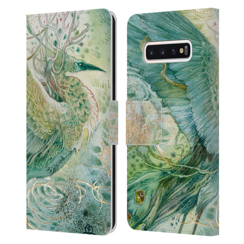 Stephanie Law Birds Phoenix Leather Book Wallet Case Cover For Samsung Galaxy S10