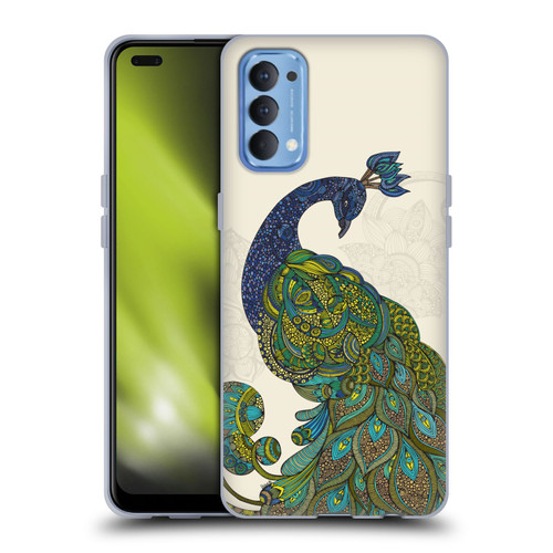 Valentina Birds Peacock Tail Soft Gel Case for OPPO Reno 4 5G