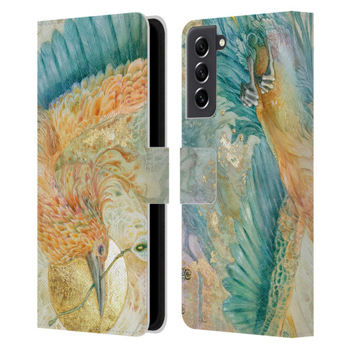 Stephanie Law Birds The Blue Above Leather Book Wallet Case Cover For Samsung Galaxy S21 FE 5G