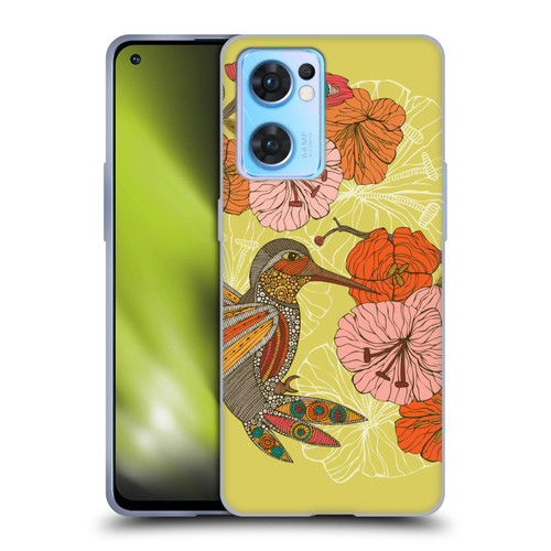 Valentina Birds Hummingbird Flower Soft Gel Case for OPPO Reno7 5G / Find X5 Lite