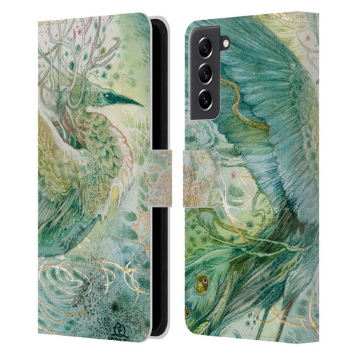 Stephanie Law Birds Phoenix Leather Book Wallet Case Cover For Samsung Galaxy S21 FE 5G