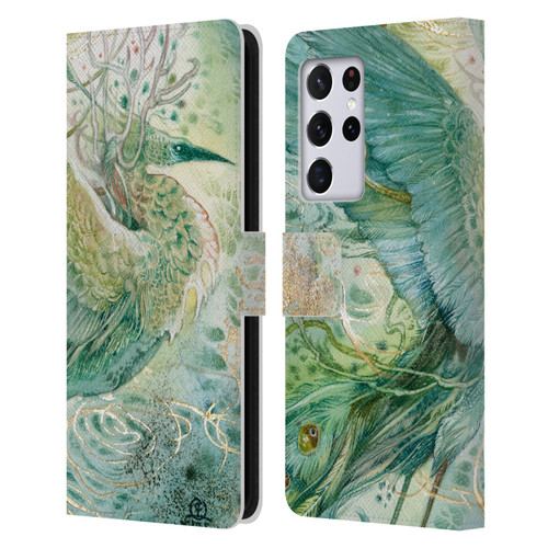 Stephanie Law Birds Phoenix Leather Book Wallet Case Cover For Samsung Galaxy S21 Ultra 5G