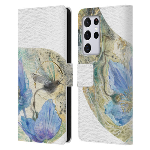Stephanie Law Birds Flourish Leather Book Wallet Case Cover For Samsung Galaxy S21 Ultra 5G