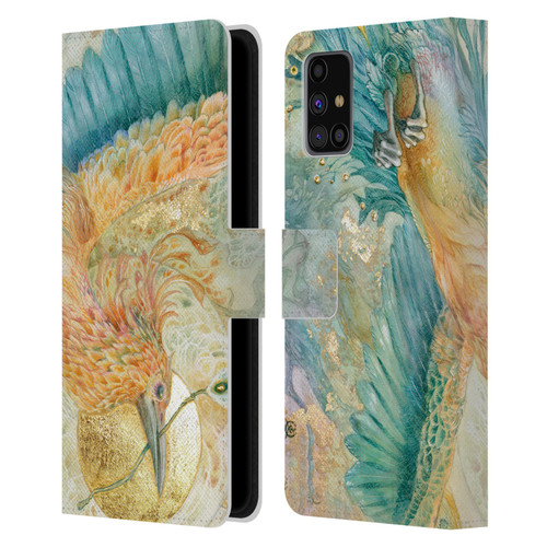 Stephanie Law Birds The Blue Above Leather Book Wallet Case Cover For Samsung Galaxy M31s (2020)