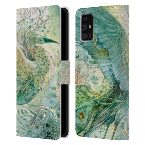Stephanie Law Birds Phoenix Leather Book Wallet Case Cover For Samsung Galaxy M31s (2020)