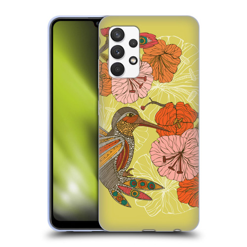 Valentina Birds Hummingbird Flower Soft Gel Case for Samsung Galaxy A32 (2021)