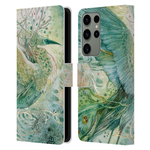 Stephanie Law Birds Phoenix Leather Book Wallet Case Cover For Samsung Galaxy S23 Ultra 5G