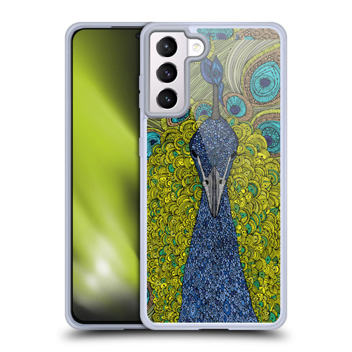 Valentina Birds The Peacock Soft Gel Case for Samsung Galaxy S21+ 5G