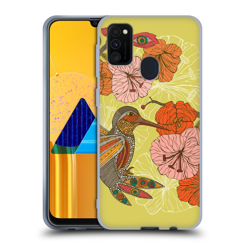 Valentina Birds Hummingbird Flower Soft Gel Case for Samsung Galaxy M30s (2019)/M21 (2020)