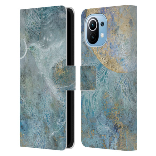 Stephanie Law Birds Silvers Of The Moon Leather Book Wallet Case Cover For Xiaomi Mi 11