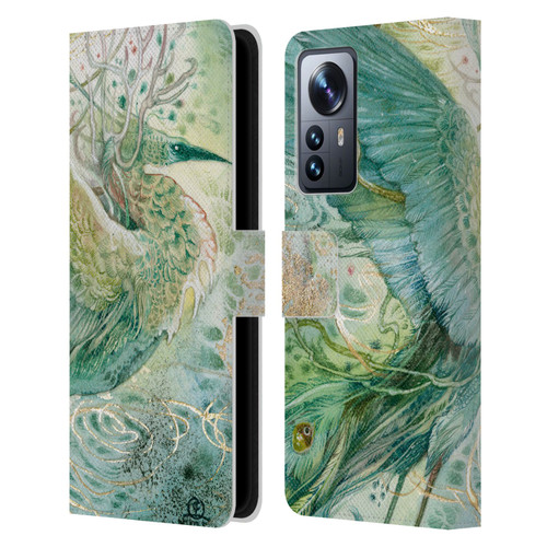 Stephanie Law Birds Phoenix Leather Book Wallet Case Cover For Xiaomi 12 Pro