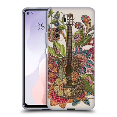 Valentina Bloom Ever Guitar Soft Gel Case for Huawei Nova 7 SE/P40 Lite 5G