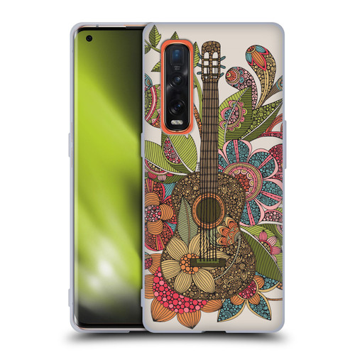 Valentina Bloom Ever Guitar Soft Gel Case for OPPO Find X2 Pro 5G