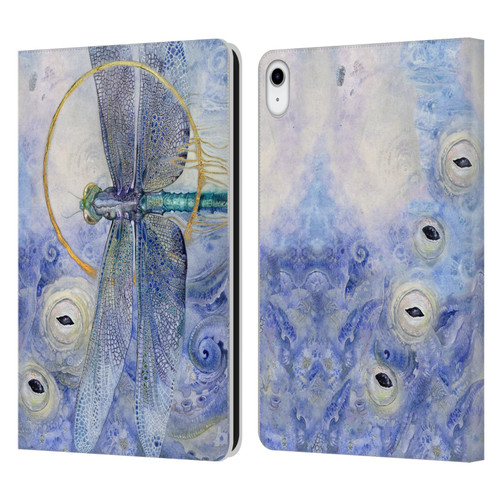 Stephanie Law Immortal Ephemera Dragonfly Leather Book Wallet Case Cover For Apple iPad 10.9 (2022)