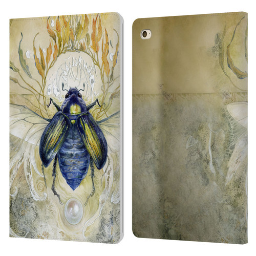 Stephanie Law Immortal Ephemera Scarab Leather Book Wallet Case Cover For Apple iPad mini 4