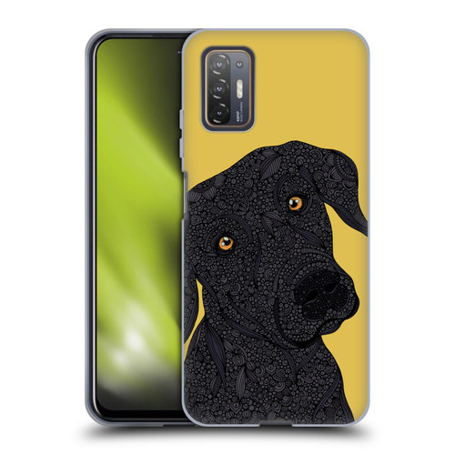 Valentina Dogs Black Labrador Soft Gel Case for HTC Desire 21 Pro 5G