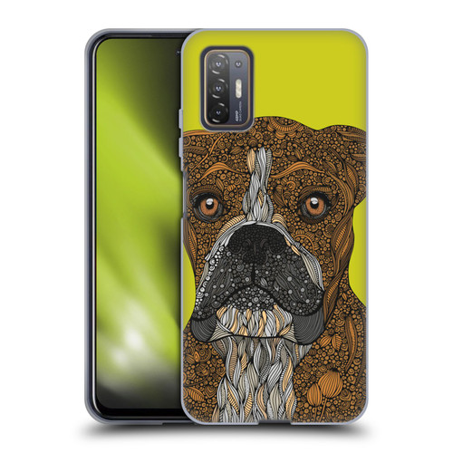 Valentina Dogs Boxer Soft Gel Case for HTC Desire 21 Pro 5G