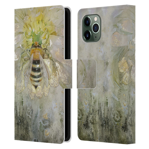 Stephanie Law Immortal Ephemera Bee Leather Book Wallet Case Cover For Apple iPhone 11 Pro