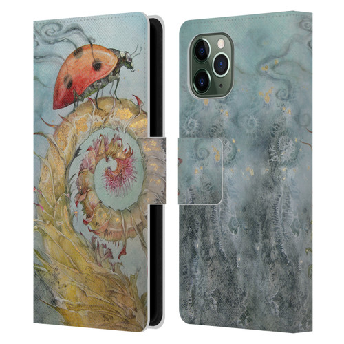 Stephanie Law Immortal Ephemera Ladybird Leather Book Wallet Case Cover For Apple iPhone 11 Pro