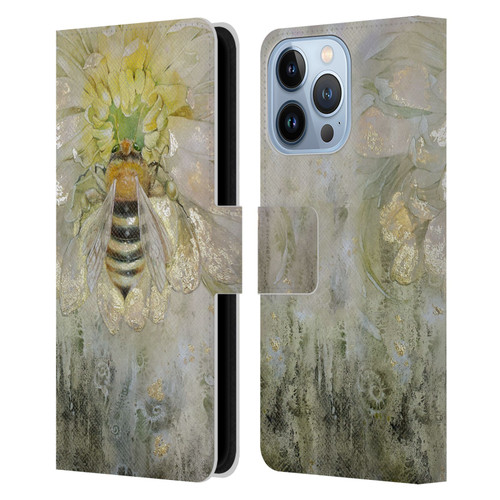 Stephanie Law Immortal Ephemera Bee Leather Book Wallet Case Cover For Apple iPhone 13 Pro