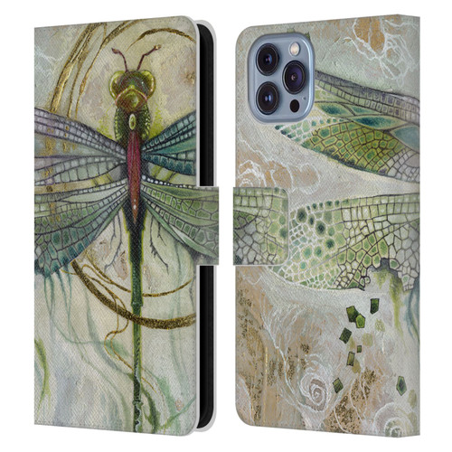 Stephanie Law Immortal Ephemera Damselfly 2 Leather Book Wallet Case Cover For Apple iPhone 14