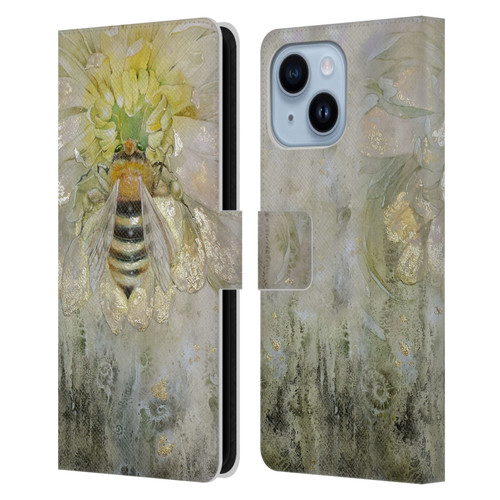Stephanie Law Immortal Ephemera Bee Leather Book Wallet Case Cover For Apple iPhone 14 Plus