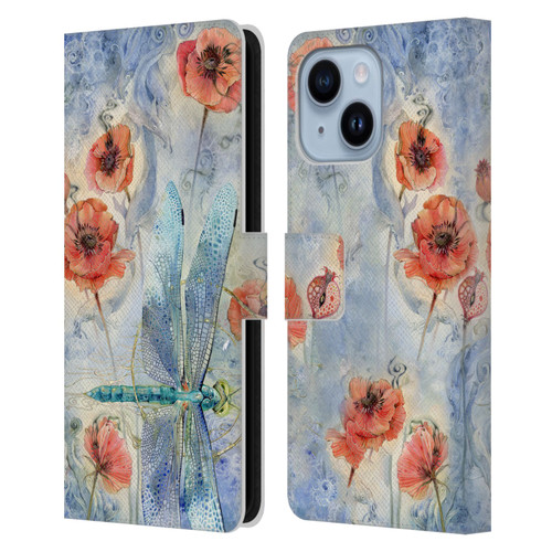 Stephanie Law Immortal Ephemera When Flowers Dream Leather Book Wallet Case Cover For Apple iPhone 14 Plus