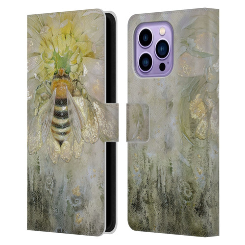 Stephanie Law Immortal Ephemera Bee Leather Book Wallet Case Cover For Apple iPhone 14 Pro Max