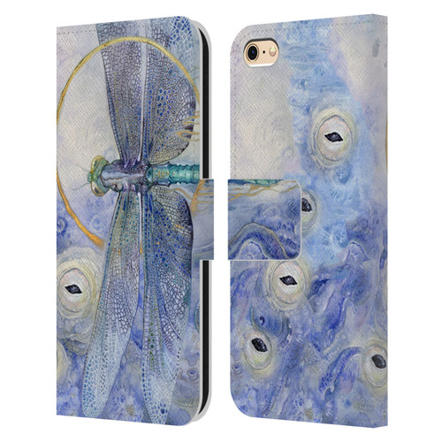 Stephanie Law Immortal Ephemera Dragonfly Leather Book Wallet Case Cover For Apple iPhone 6 / iPhone 6s