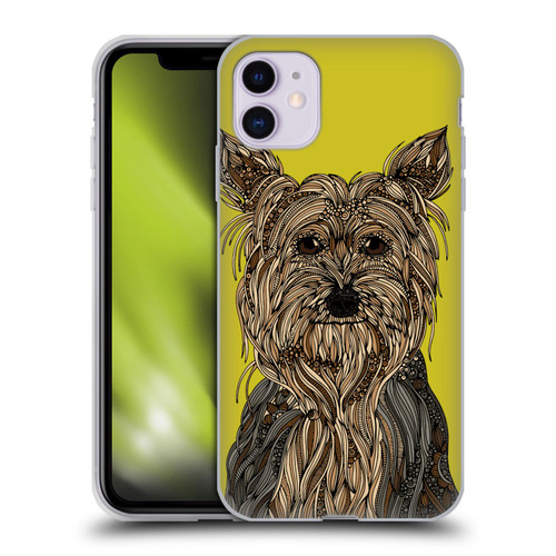 Valentina Dogs Yorkshire Terrier Soft Gel Case for Apple iPhone 11