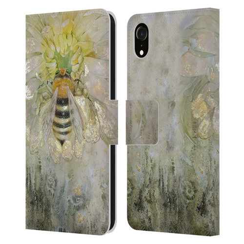Stephanie Law Immortal Ephemera Bee Leather Book Wallet Case Cover For Apple iPhone XR