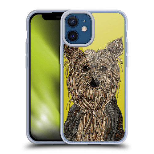 Valentina Dogs Yorkshire Terrier Soft Gel Case for Apple iPhone 12 Mini