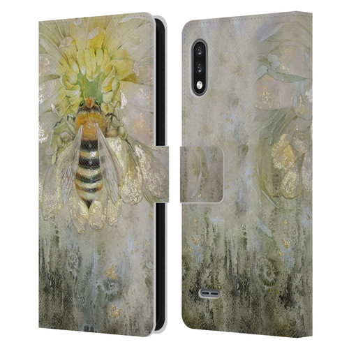Stephanie Law Immortal Ephemera Bee Leather Book Wallet Case Cover For LG K22