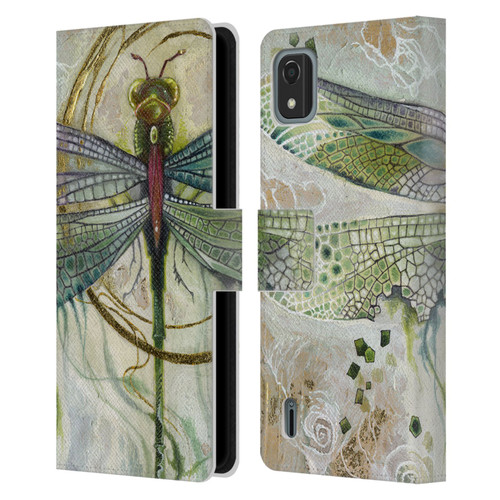 Stephanie Law Immortal Ephemera Damselfly 2 Leather Book Wallet Case Cover For Nokia C2 2nd Edition