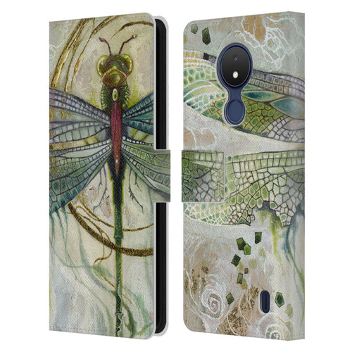 Stephanie Law Immortal Ephemera Damselfly 2 Leather Book Wallet Case Cover For Nokia C21