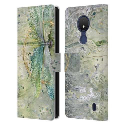 Stephanie Law Immortal Ephemera Transition Leather Book Wallet Case Cover For Nokia C21