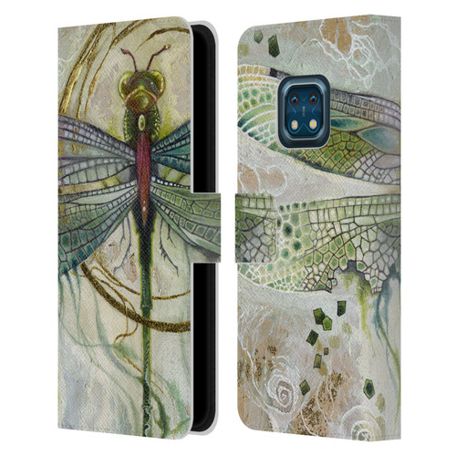 Stephanie Law Immortal Ephemera Damselfly 2 Leather Book Wallet Case Cover For Nokia XR20