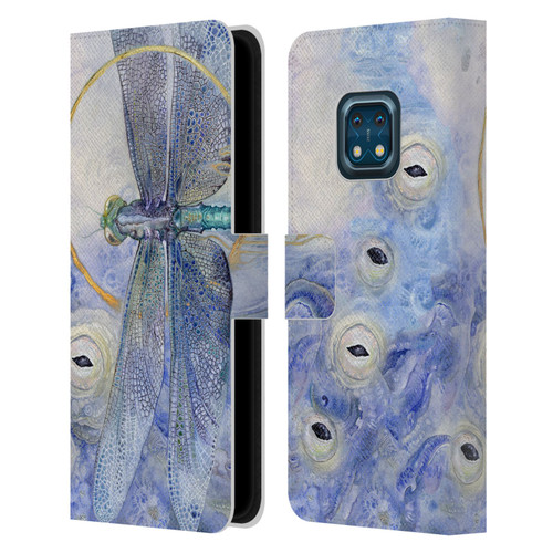 Stephanie Law Immortal Ephemera Dragonfly Leather Book Wallet Case Cover For Nokia XR20