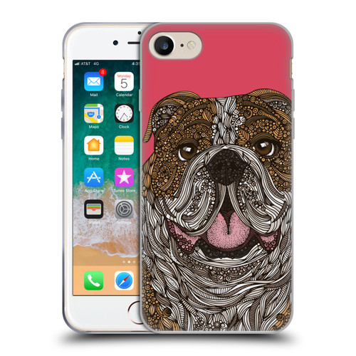 Valentina Dogs English Bulldog Soft Gel Case for Apple iPhone 7 / 8 / SE 2020 & 2022