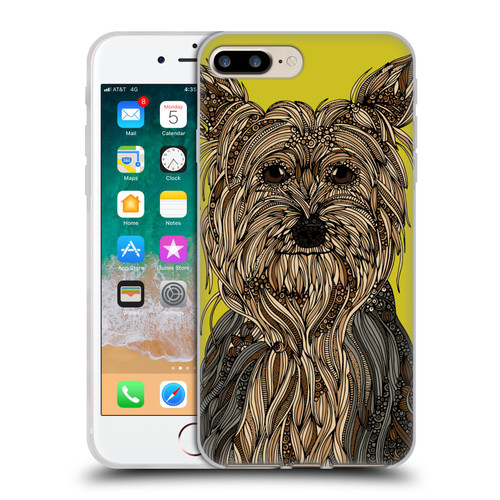 Valentina Dogs Yorkshire Terrier Soft Gel Case for Apple iPhone 7 Plus / iPhone 8 Plus