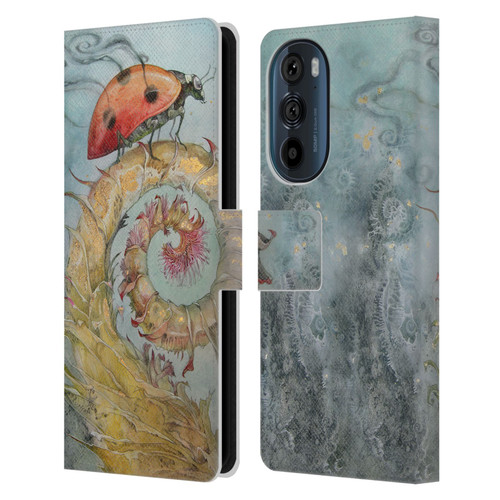 Stephanie Law Immortal Ephemera Ladybird Leather Book Wallet Case Cover For Motorola Edge 30